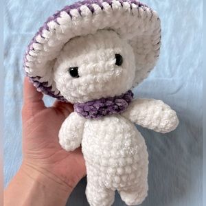 Crochet Lavender Mushroom Man